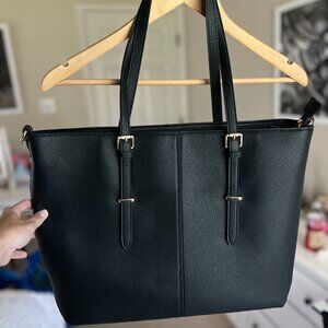 Faux Leather Computer Tote Bag